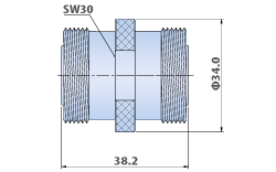 RF Adapters 7/16 In Series RF Coaxial with Straight, Jack to Jack Type