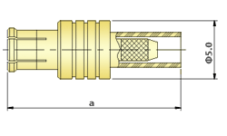 MCX Connectors - RF Flexible Straight Cable Plug