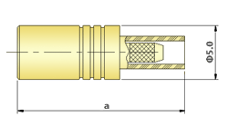 MCX Connectors - RF Flexible Straight Cable Jack