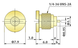 MCX Connectors - B/F & PCB Connectors : Bulkhead Jack