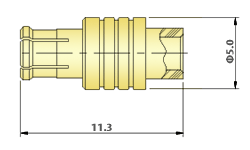MCX connectors - RF Flexible Straight Cable Plug