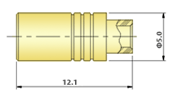MCX Connectors - RF Straight Cable Jack