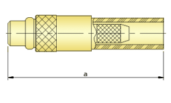MMCX Connectors RF Coaxial - Straight Cable Plug , Crimp Type