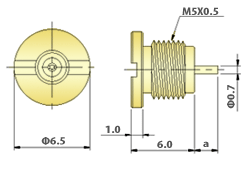 MMCX Connectors RF Coaxial - BF(Bulkhead) Jack