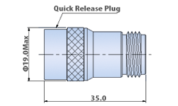 RF Adapters N Type In-series : Straight, Plug to Jack Type