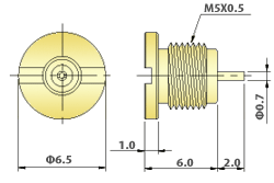 RF connectors MMEX Coaxial - B/F & PCB Connectors : Bulkhead Jack