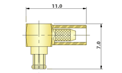 RF connectors MMEX Coaxial - RF Flexible Right Angle Cable