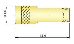 MMEX RF Coaxial Semi-rigid Cables, Straight Cable Jack