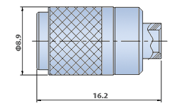 PLB Connectors for Semi Rigid Cables: Straight Cable Plug , Direct Solder Type