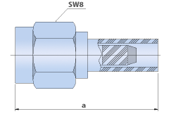 SMA Connectors -Straight Cable Plug, Crimp Type flexible Connector