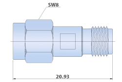 RF Adapters SMA - Straight, Plug to Plug Type In-series Cable Adapters