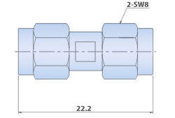 RF Adapters SMA - Straight, Plug to Plug Type In-series Cable Adapters