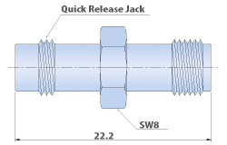 RF Adapters SMA - Straight, Jack to Jack Type In-series Cable Adapters