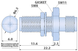 RF Adapters SMA - Bulkhead, Jack to Jack Type In-series Cable Adapters