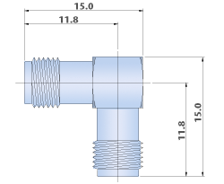 RF Adapters SMA - Right Angle, Jack to Jack Type In-series Cable Adapters