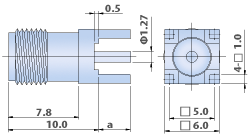 SMA Connectors RF - PCB Straight Jack Type PCB Connector