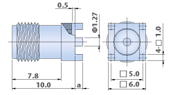 SMA Connectors RF - PCB Straight Jack Type PCB Connector
