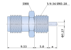 SMA Connectors RF - Bulkhead Jack, Straight Terminal Type Panel and Bulkhead Connector