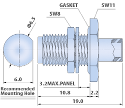 SMA Connectors RF - B/H Jack, Directr Solder Type