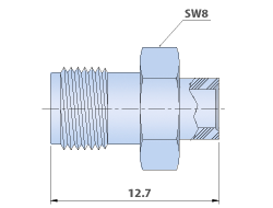 SMA Connectors RF - Straight Cable Jack Connector