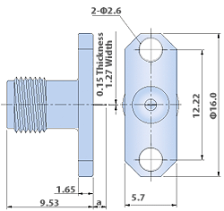 SMA Connectors : 2 Hole Flange Mount Jack , Tab Terminal Type Panel and Bulkhead Connector