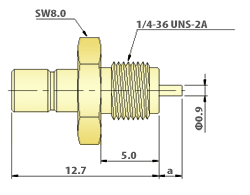 SMB Connectors RF Coaxial - Bulkhead Jack 1