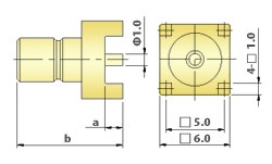 SMB Connectors RF Coaxial - PCB Straight Jack 2