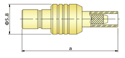 SMB Connectors RF Coaxial - Straight Cable Jack