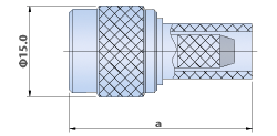 TNC Connectors RF Coaxial for Flexible Cable : Straight Cable Plug, Crimp Type