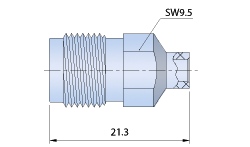 TNC Connectors for Semi Rigid Cables with Straight Cable Jack, Direct Solder Type
