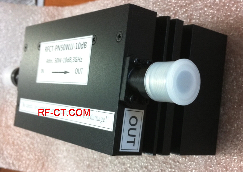 50W RF Attenuators N type - Side View
