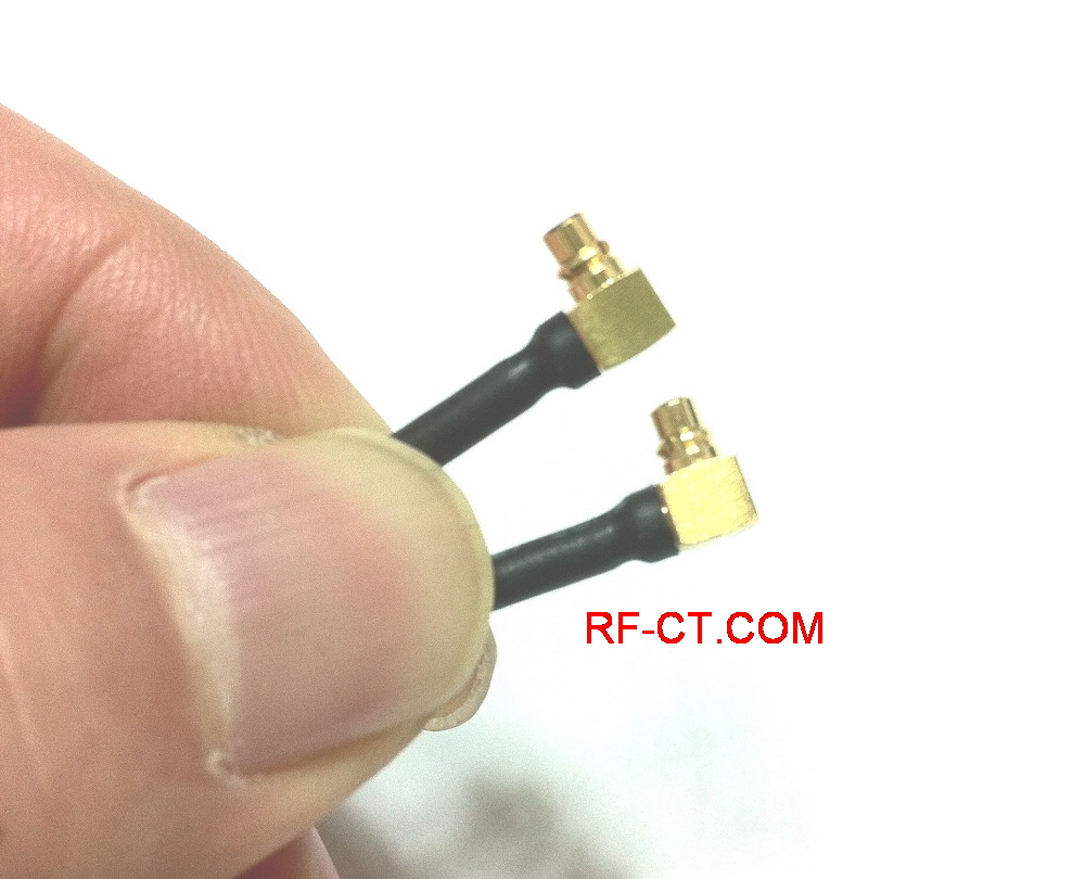 mmcx connectors RF coaxial - plug, right angle type