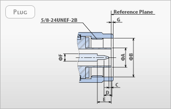 N type connectors RF coaxial - plug interface